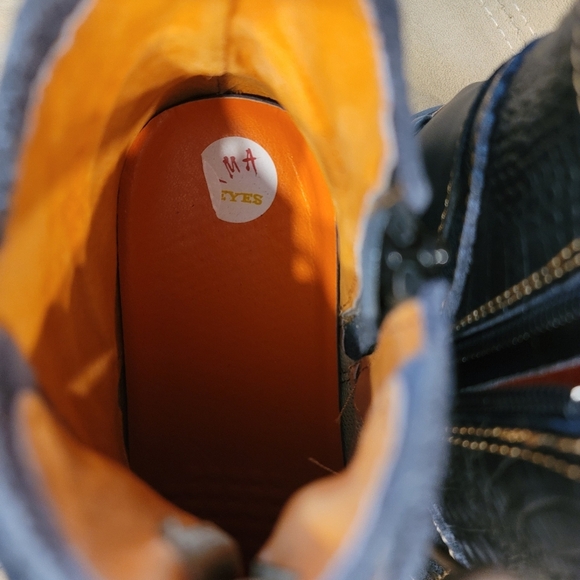 TMA Eyes Washed Leather Lace-up Boots - sz 38 EU / 7.5 US - Picture 7 of 13